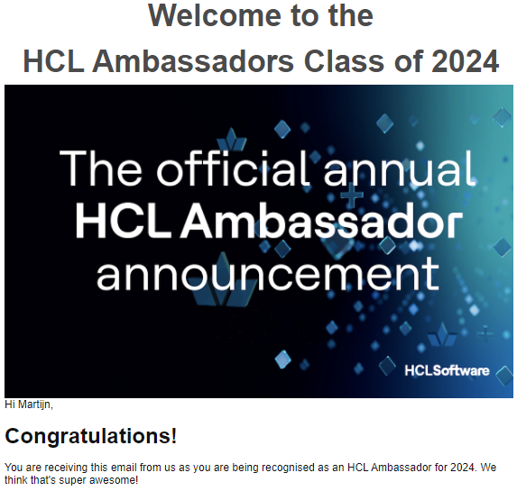 Welcome to the HCL Ambassadors Class of 2024